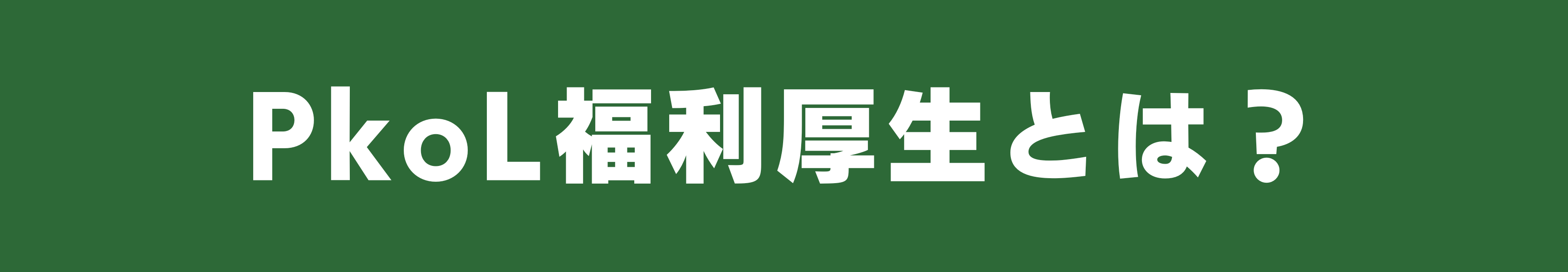 PkoL福利厚生とは？_PkoL福利厚生